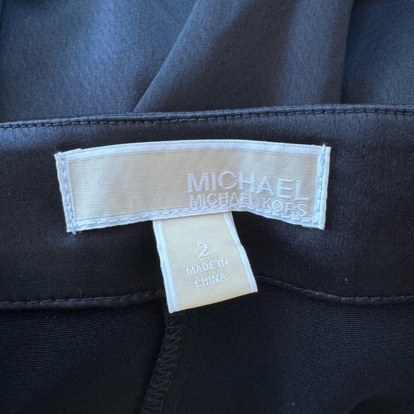 Micheal by Michael Kors Women’s Satin Wide Leg Pant in Black | Size 2 - Picture 4 of 7